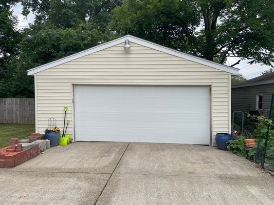 Closed Door Garage Shop