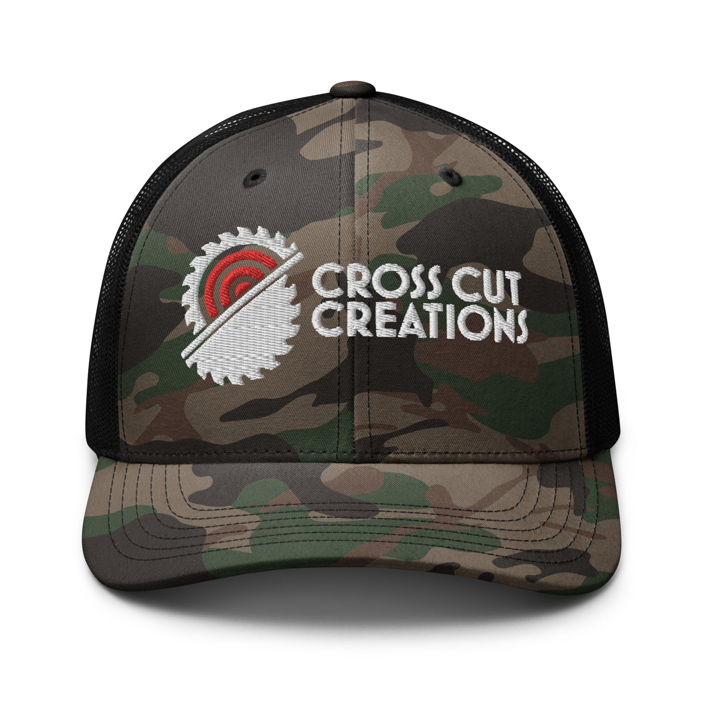 Camouflage Trucker Hat - Cross Cut Creations