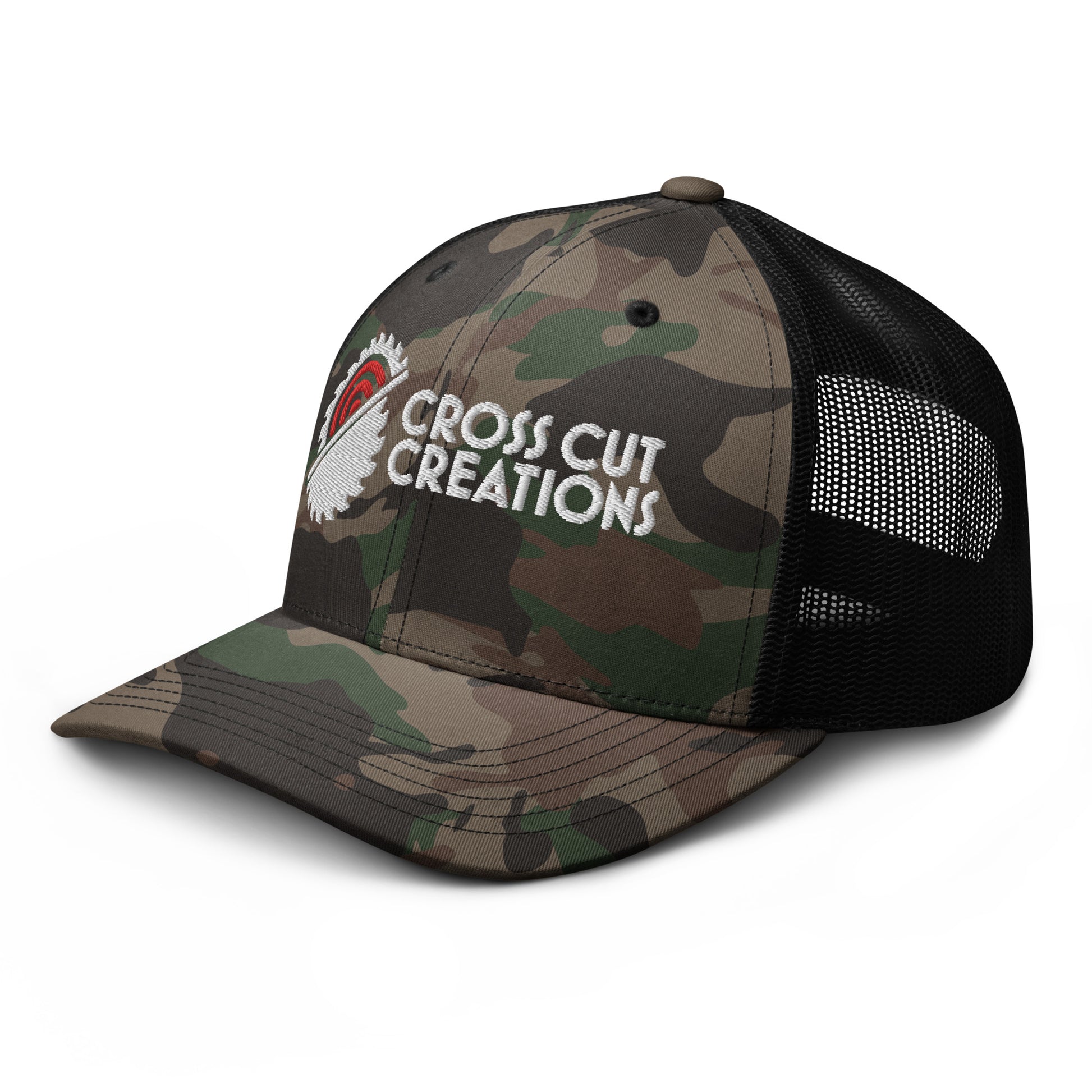Camouflage Trucker Hat - Cross Cut Creations
