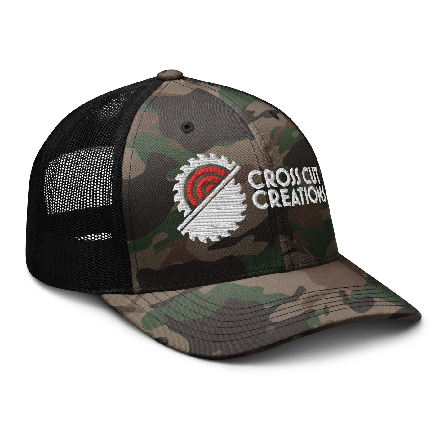 Camouflage Trucker Hat - Cross Cut Creations