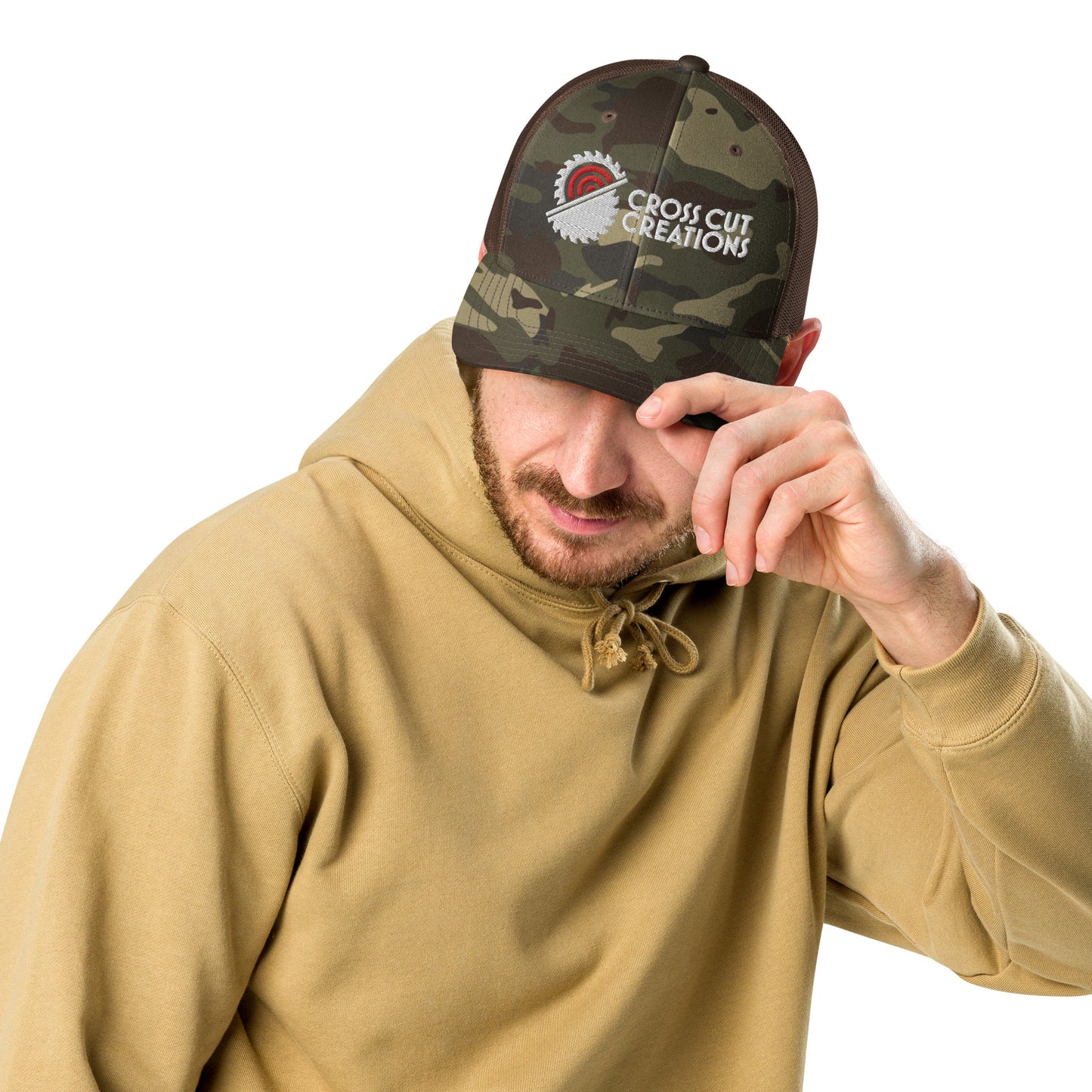 Camouflage Trucker Hat - Cross Cut Creations