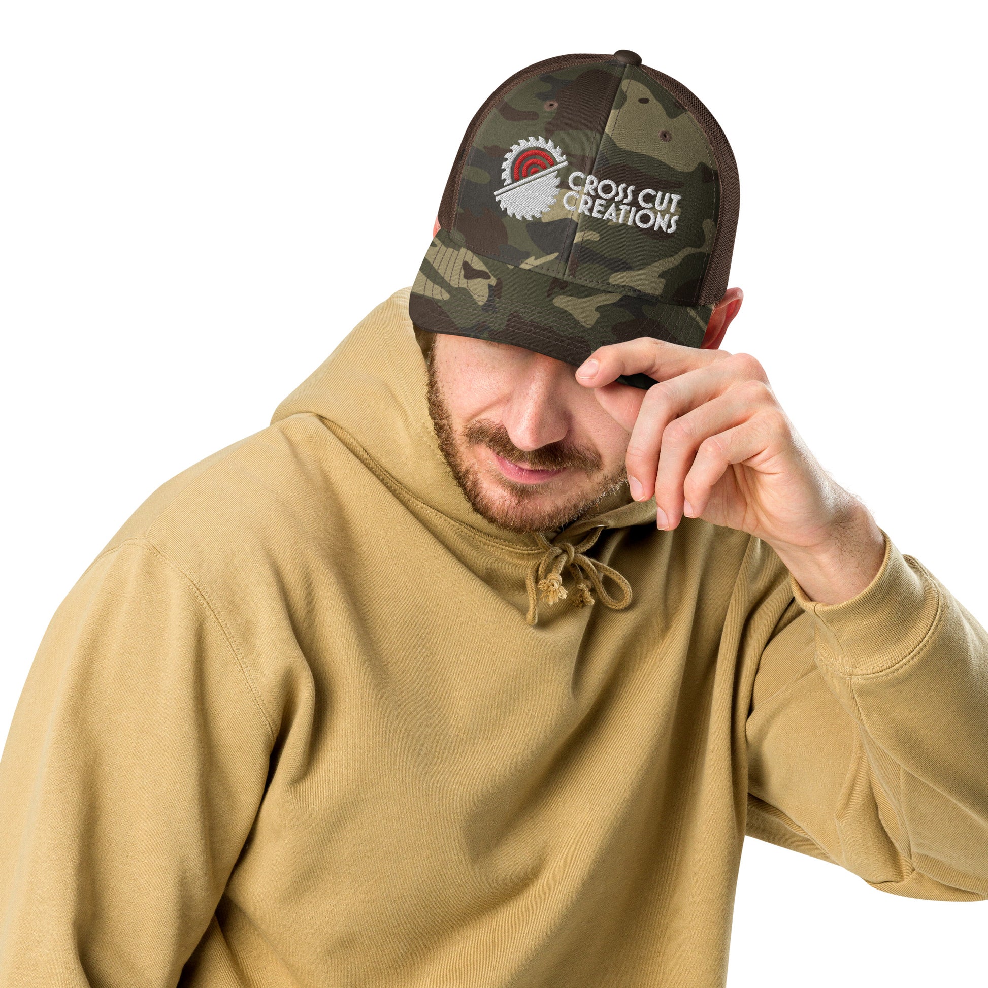 Camouflage Trucker Hat - Cross Cut Creations