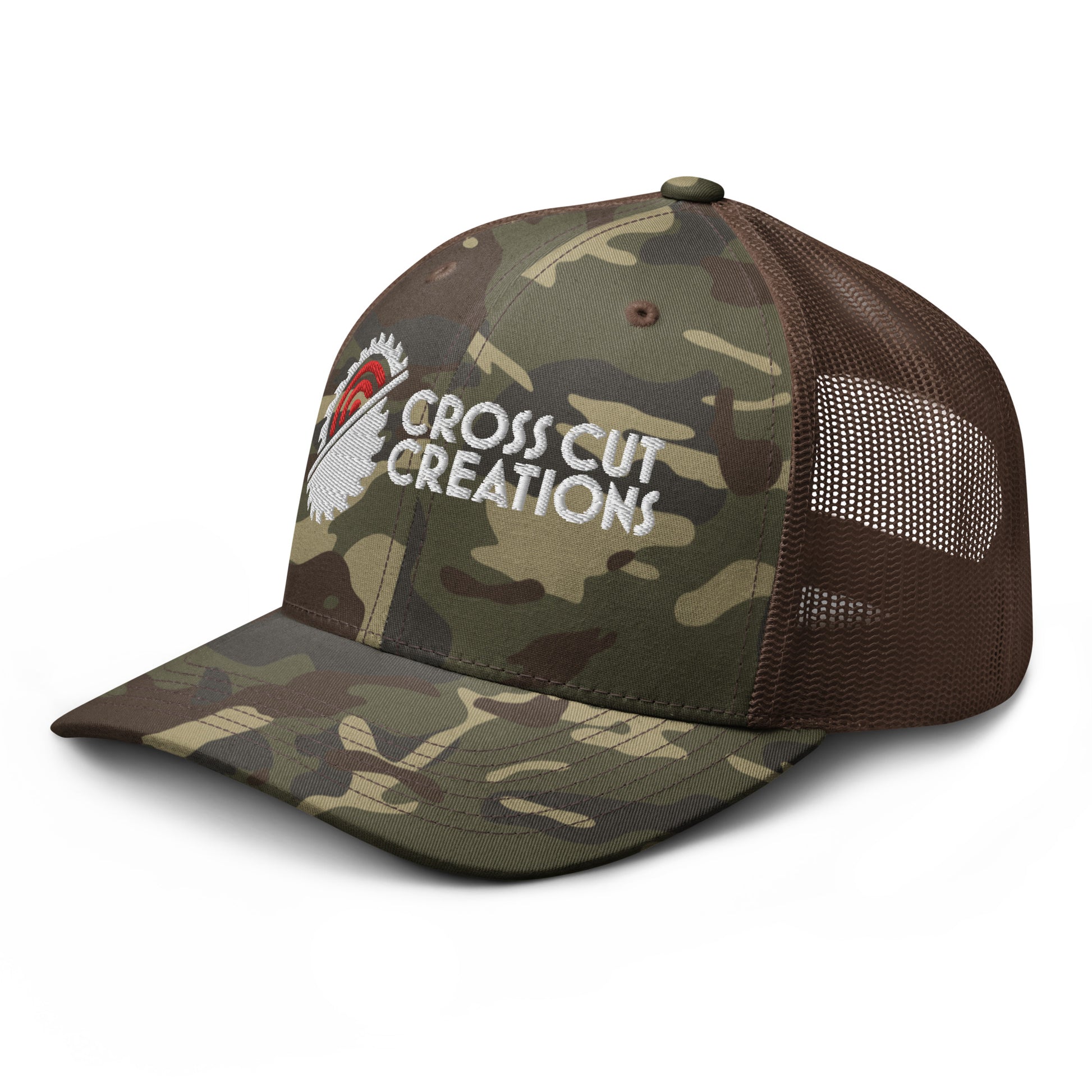 Camouflage Trucker Hat - Cross Cut Creations