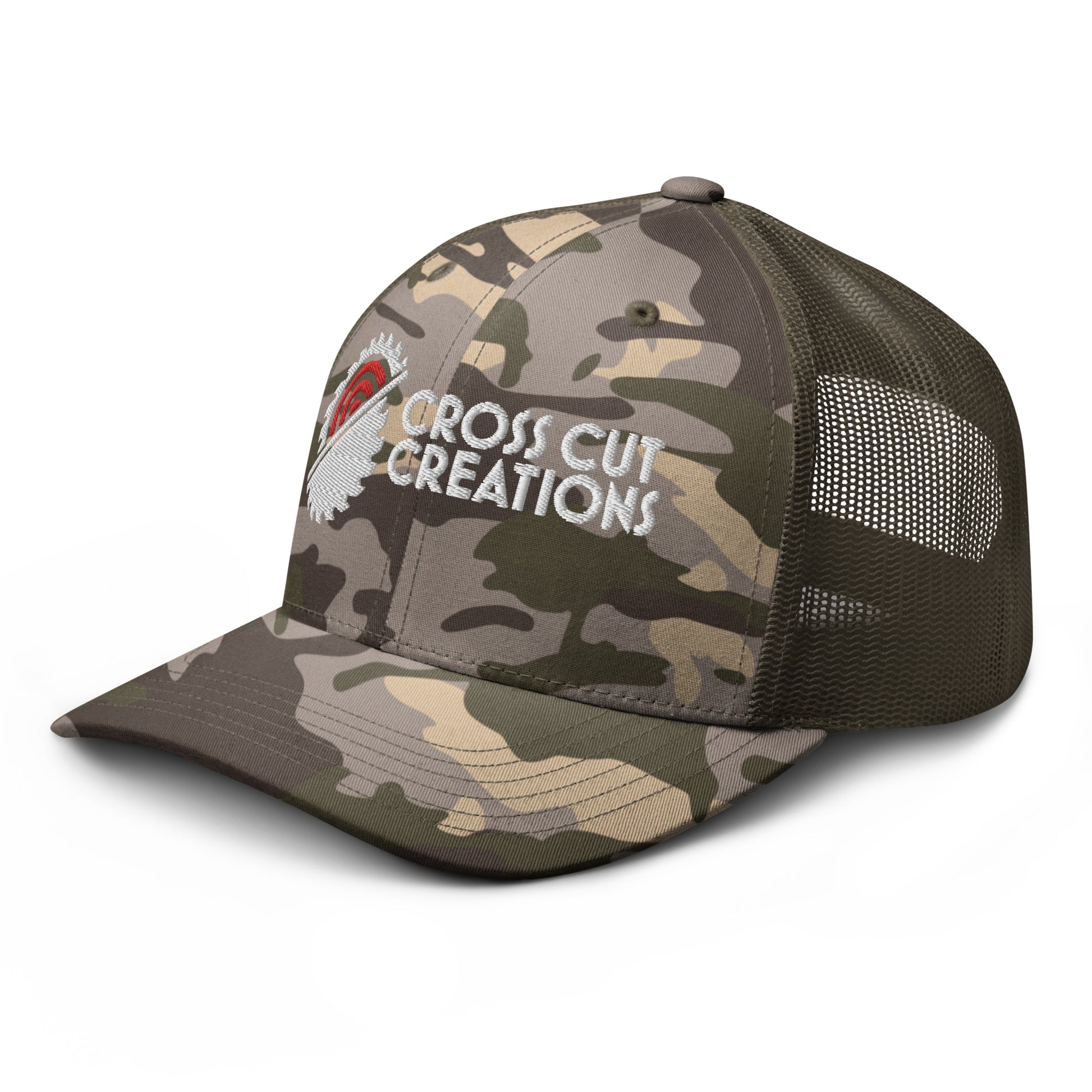 Camouflage Trucker Hat - Cross Cut Creations