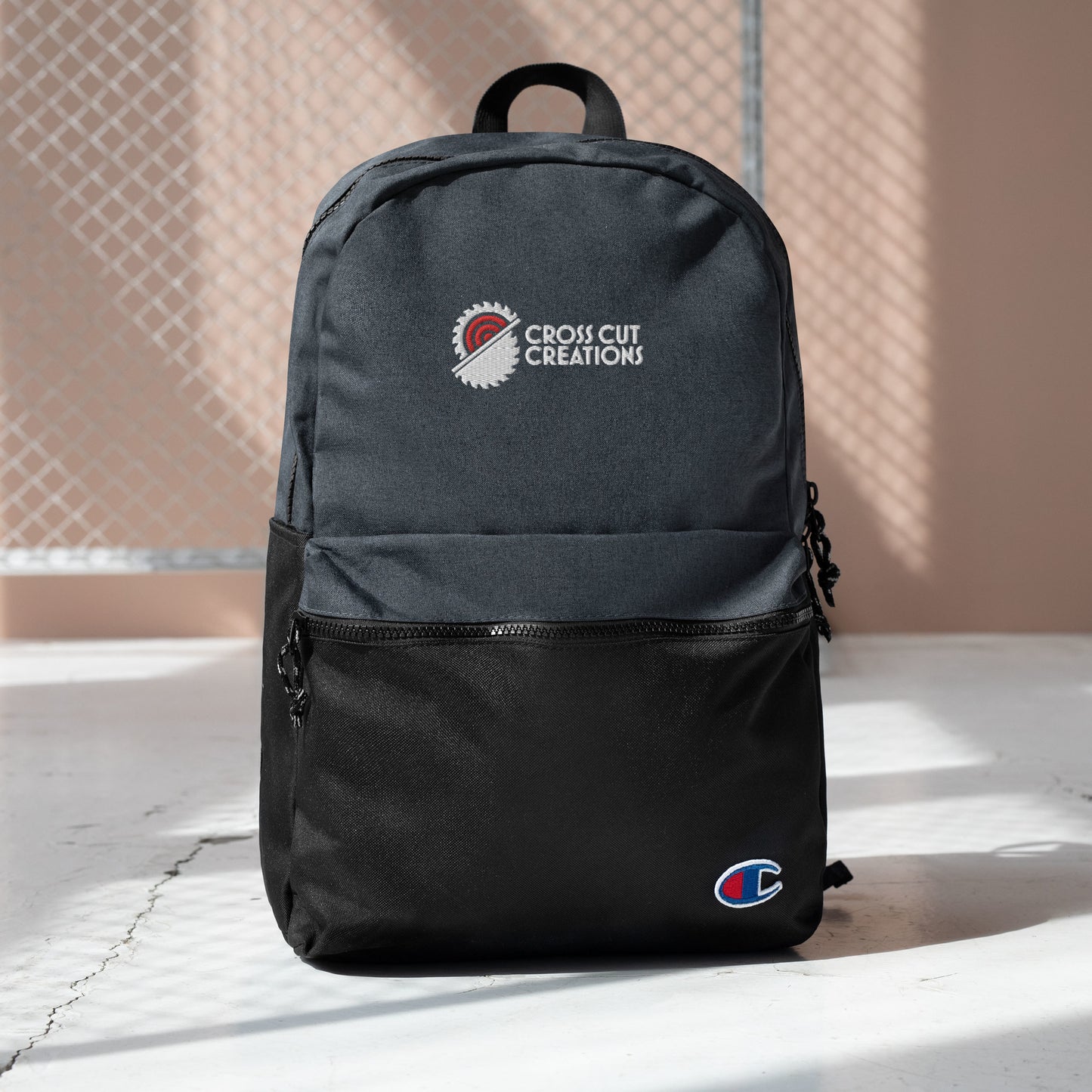 Embroidered Champion Backpack - Cross Cut Creations