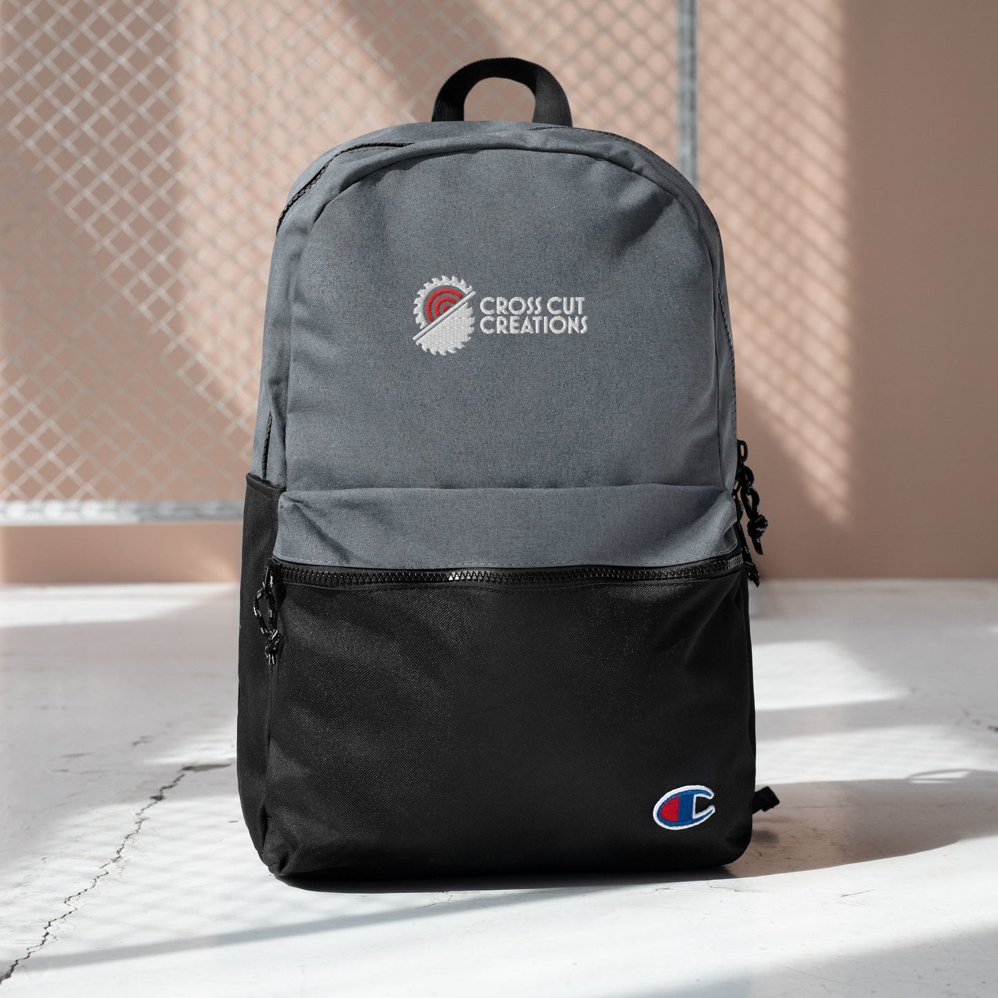 Embroidered Champion Backpack - Cross Cut Creations