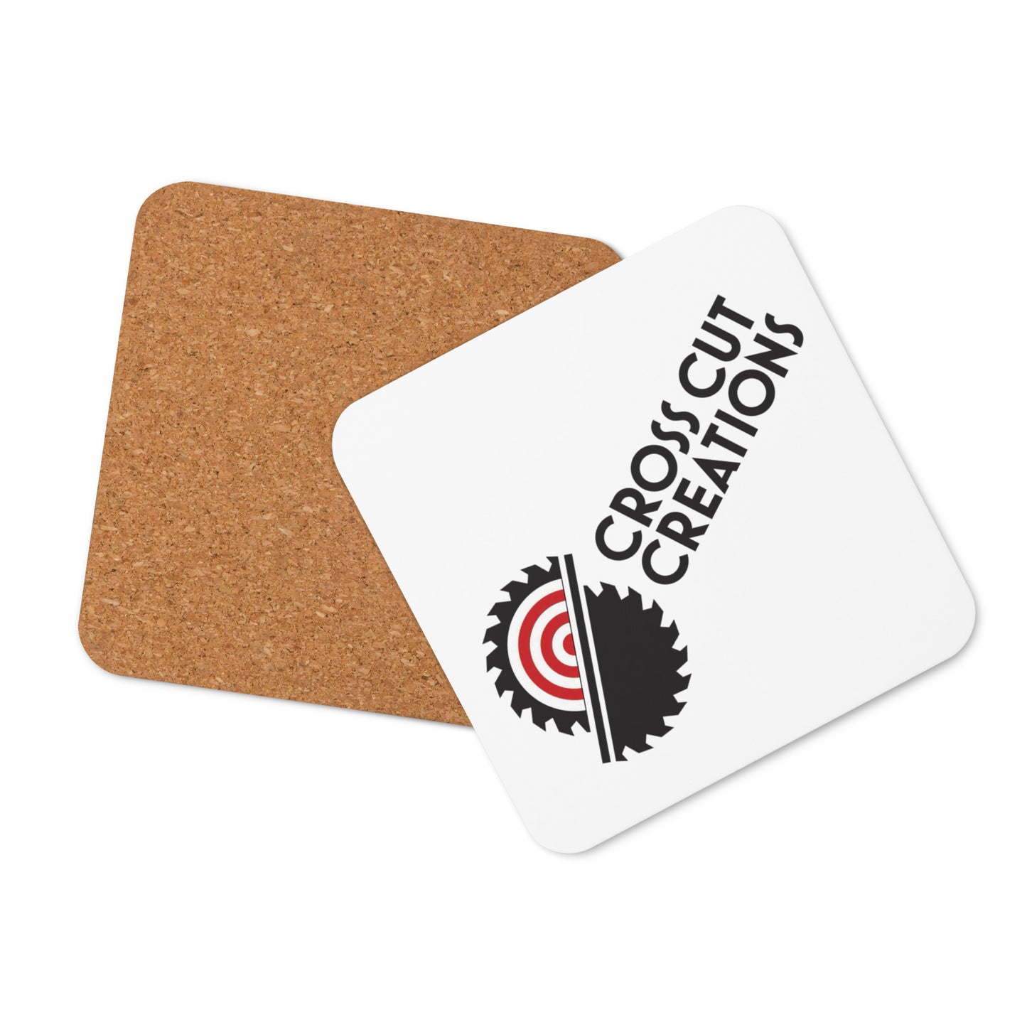 Cork-back coaster - Cross Cut Creations