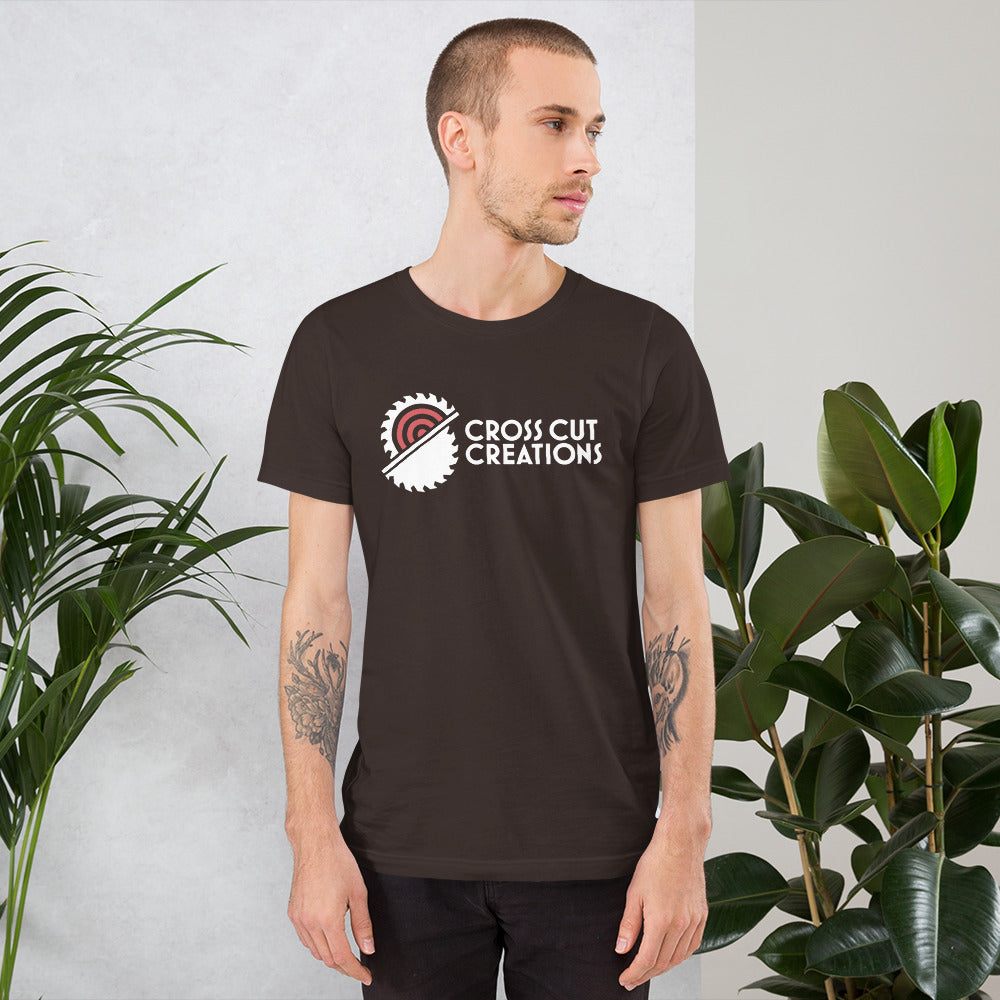 CCC Large Logo Dark Short Sleeved Unisex T-Shirt - Cross Cut Creations