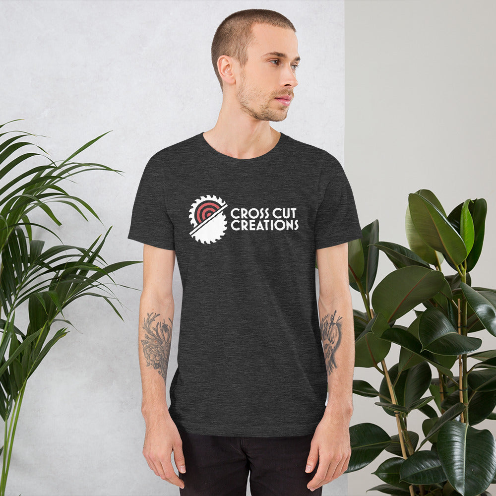CCC Large Logo Dark Short Sleeved Unisex T-Shirt - Cross Cut Creations