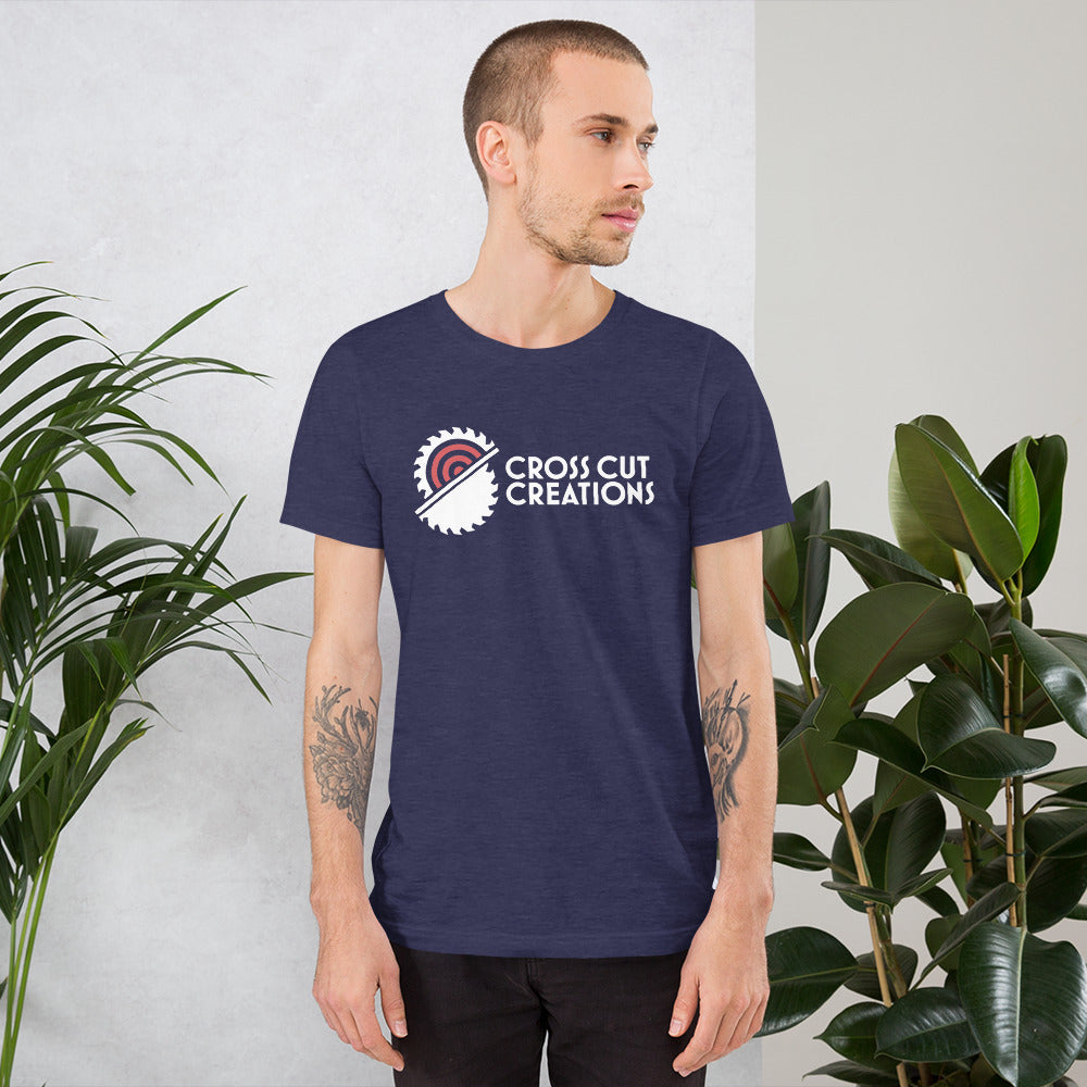 CCC Large Logo Dark Short Sleeved Unisex T-Shirt - Cross Cut Creations