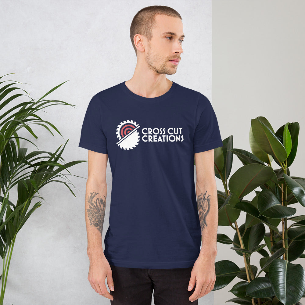 CCC Large Logo Dark Short Sleeved Unisex T-Shirt - Cross Cut Creations