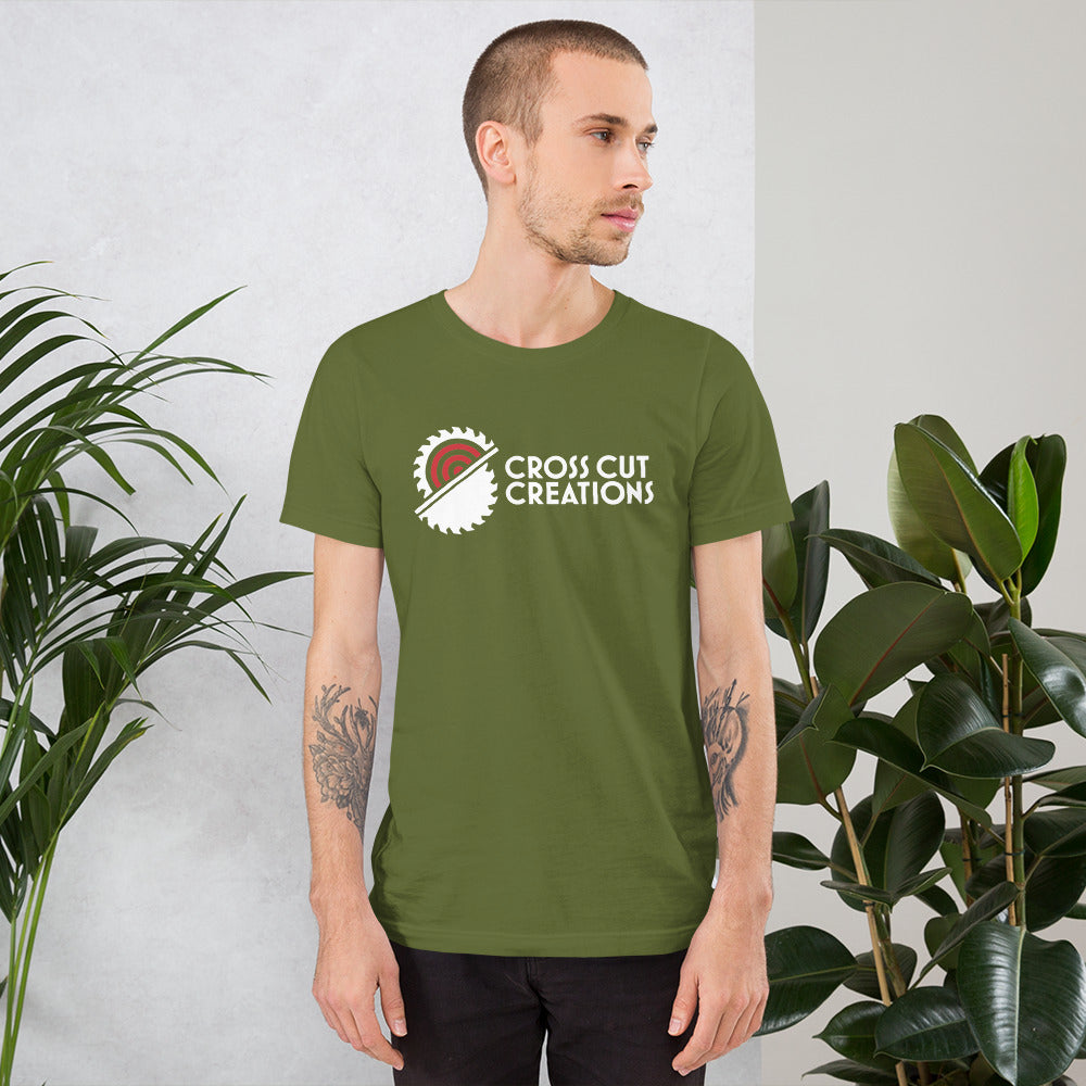 CCC Large Logo Dark Short Sleeved Unisex T-Shirt - Cross Cut Creations