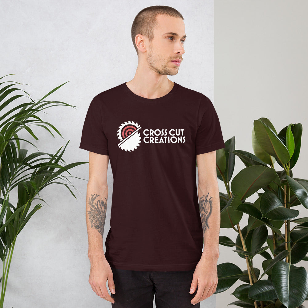 CCC Large Logo Dark Short Sleeved Unisex T-Shirt - Cross Cut Creations
