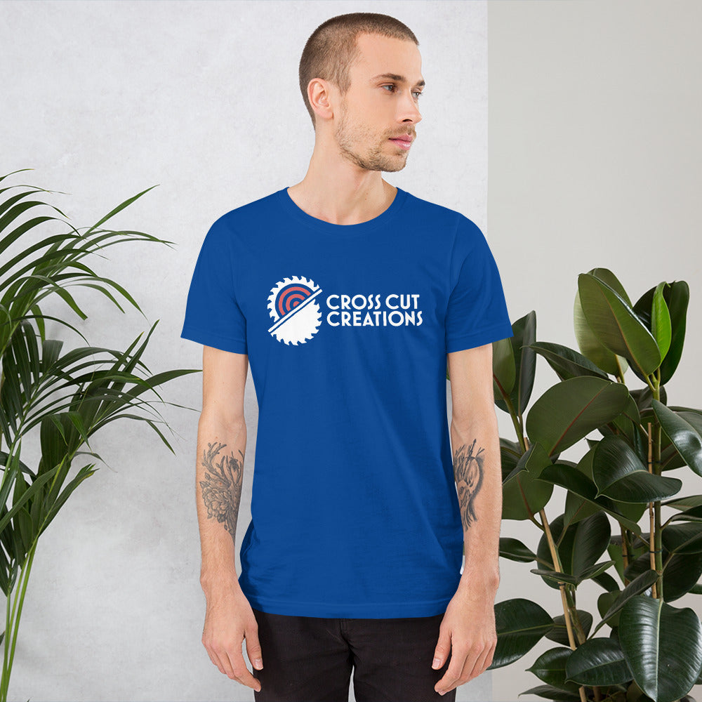 CCC Large Logo Dark Short Sleeved Unisex T-Shirt - Cross Cut Creations