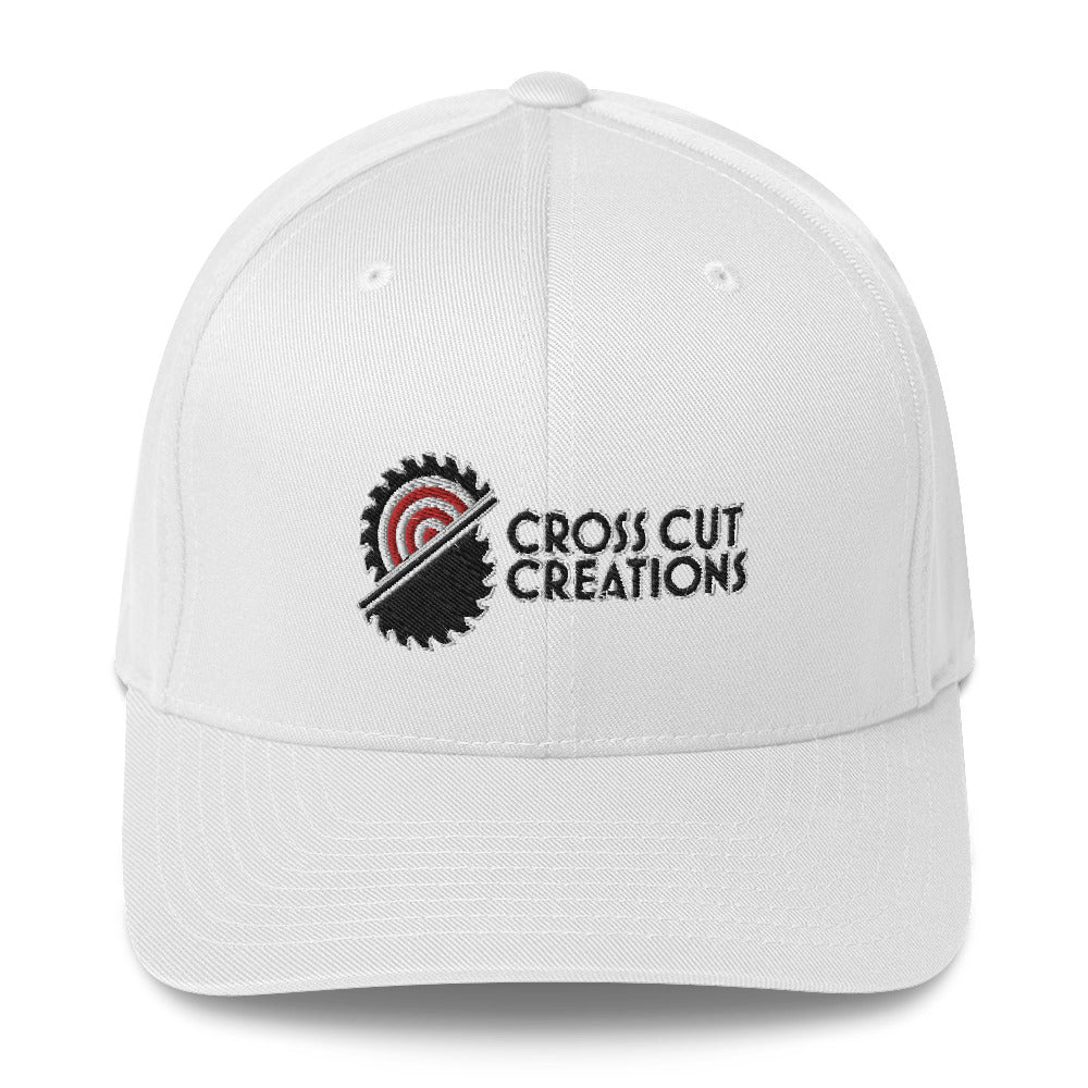Embroidered Structured Twill Cap - Cross Cut Creations
