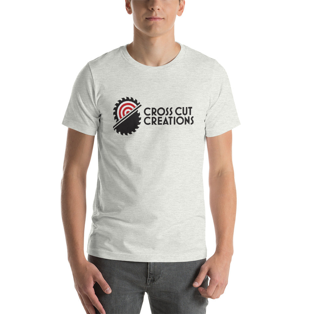 Large Logo Light Short-Sleeve Unisex T-Shirt - Cross Cut Creations