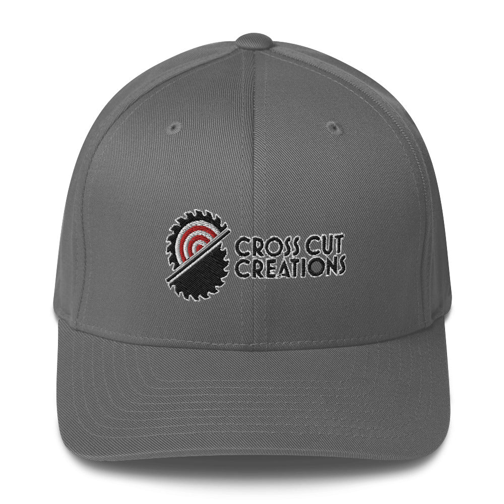 Embroidered Structured Twill Cap - Cross Cut Creations