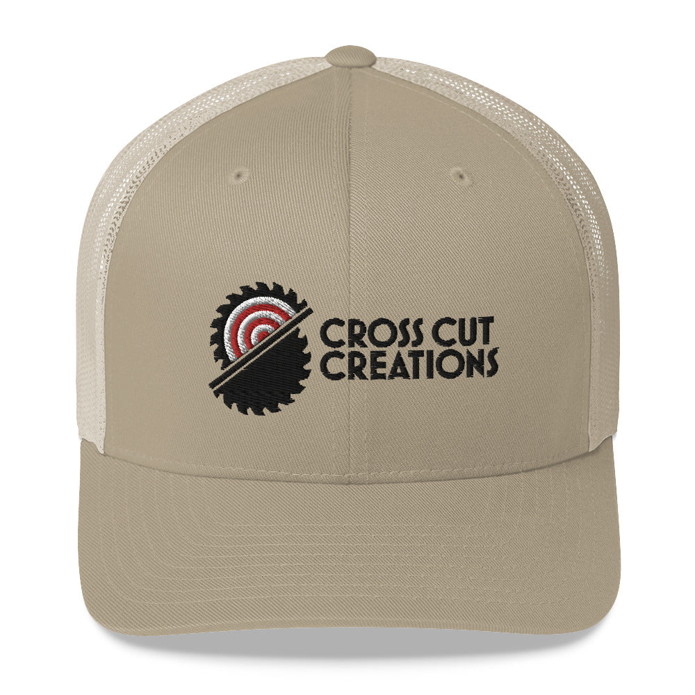 Cross Cut Creations Logo Light Trucker Cap - Cross Cut Creations