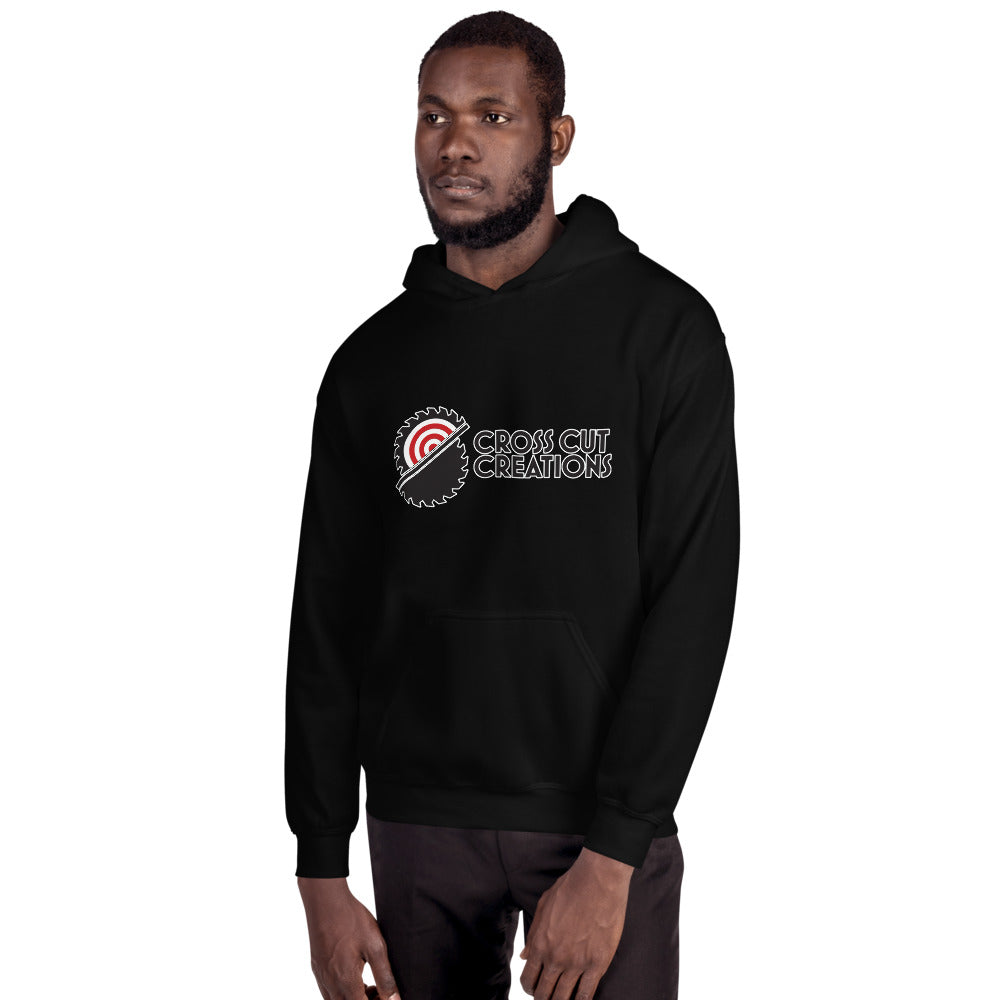 CCC Large Logo Unisex Hoodie - Cross Cut Creations
