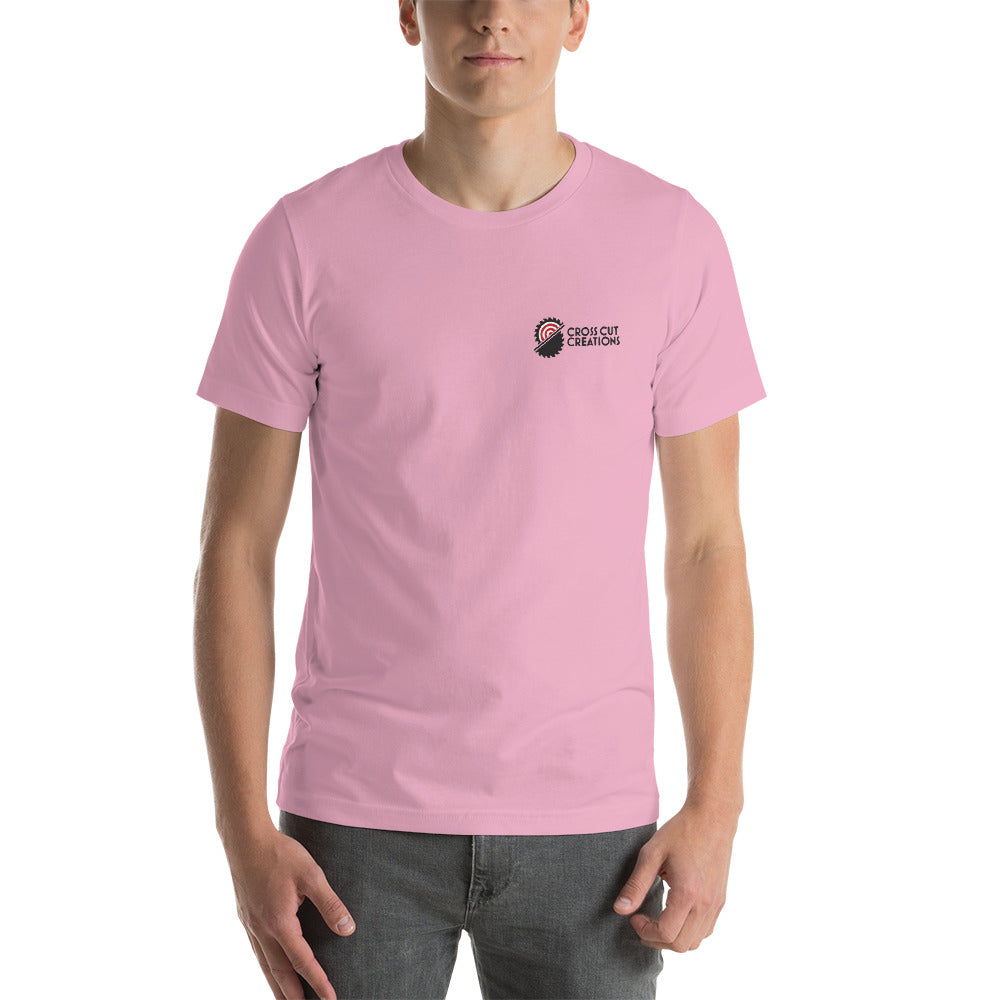 Small Logo Light Short-Sleeve Unisex T-Shirt - Cross Cut Creations