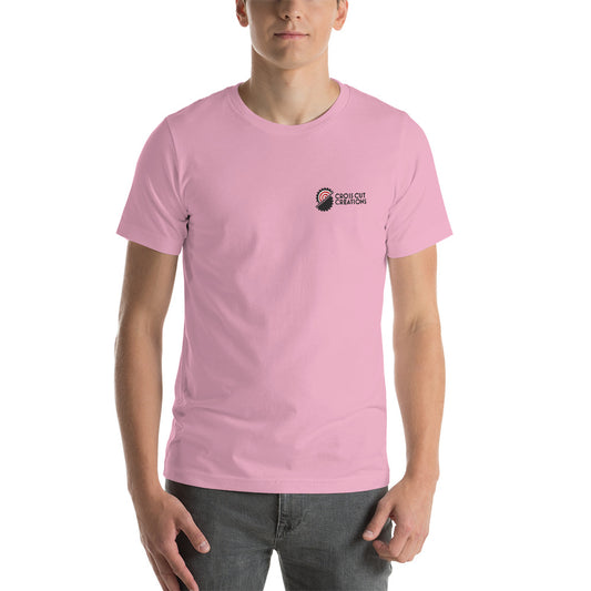 Small Logo Light Short-Sleeve Unisex T-Shirt - Cross Cut Creations