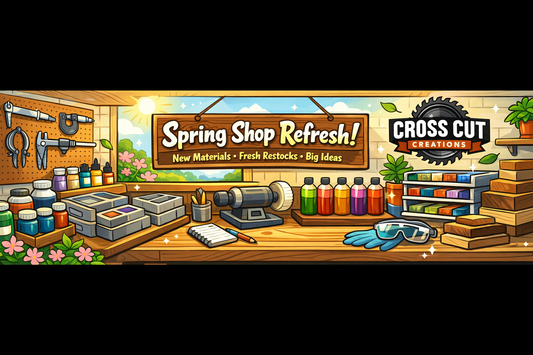Cross Cut Creations Spring Shop Refresh
