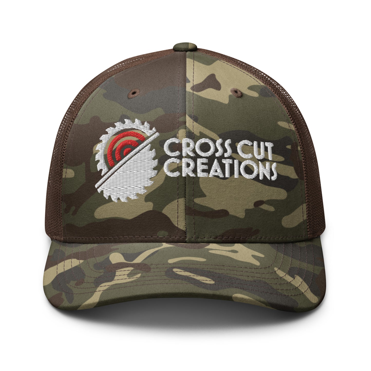 Camouflage trucker hat - Cross Cut Creations