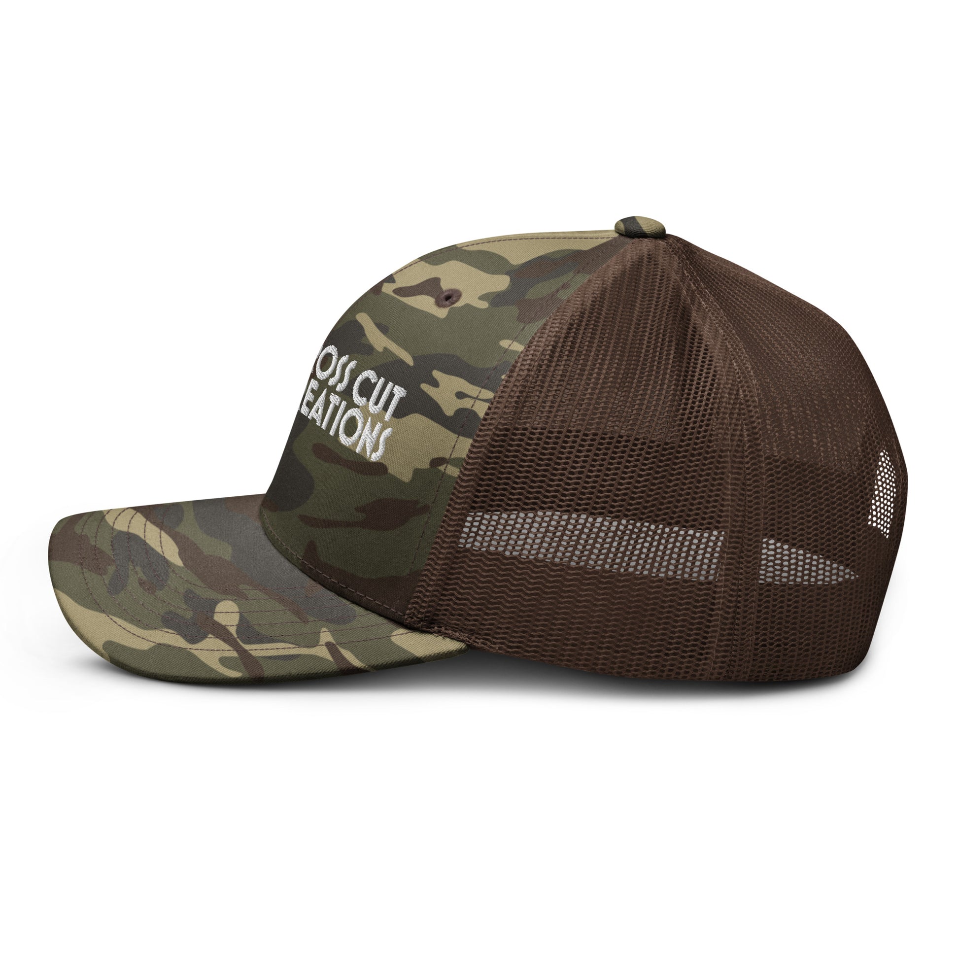 Camouflage trucker hat - Cross Cut Creations