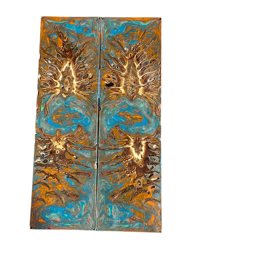 Pine Cone Knife Scales - Cross Cut Creations