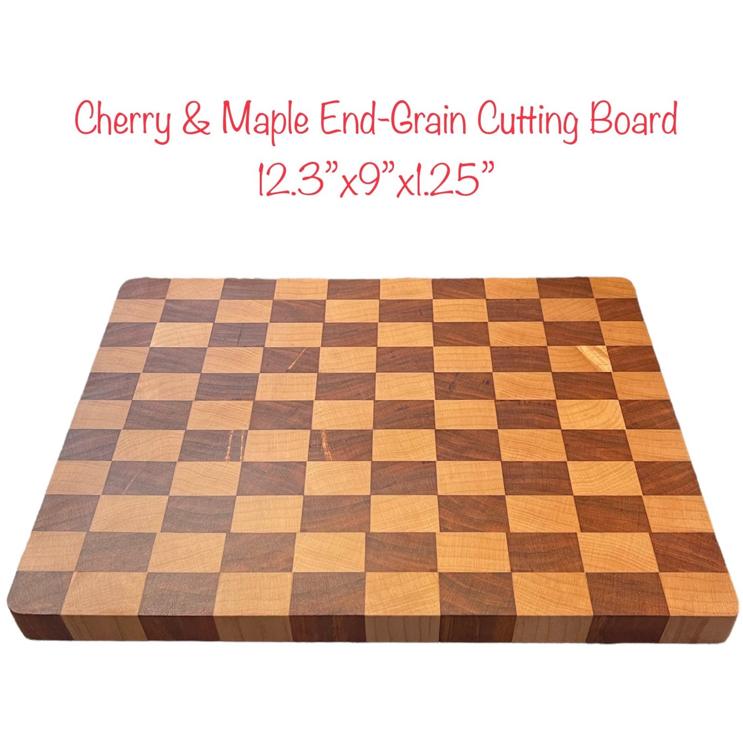 Cherry & Maple End-Grain Cutting Board - Cross Cut Creations